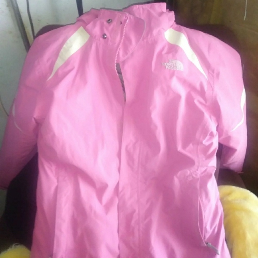 Northface pink double coated jacket
